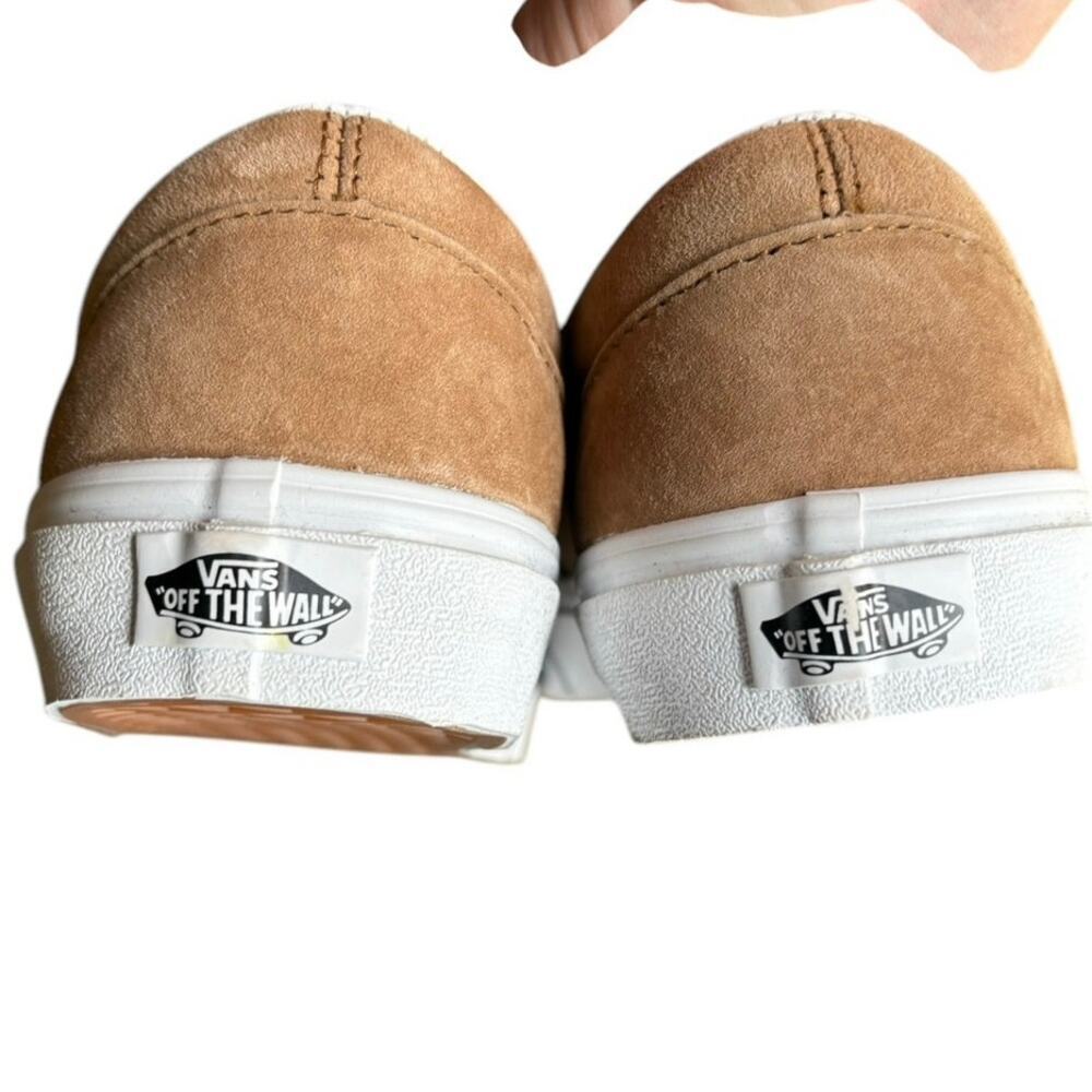 Vans Era Tobacco Brown Pig Suede Water Repellent Laced Skate Shoes - M8 / W 9.5 - Picture 9 of 10